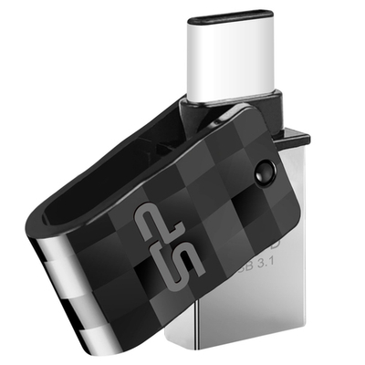 USB Silicon Power Mobile C31, 32GB, 3.2 type-C, e zezë