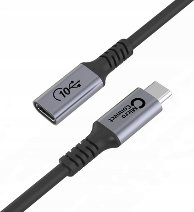Kabllo zgjatëse USB Microconnect USB3.2CC1EX, USB4 Gen 2x2, 1 m, e zezë