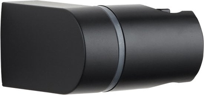 Mbajtëse dushi Invena Black Wall Point AU-00-P04, me rregullim këndi, ABS, e zezë