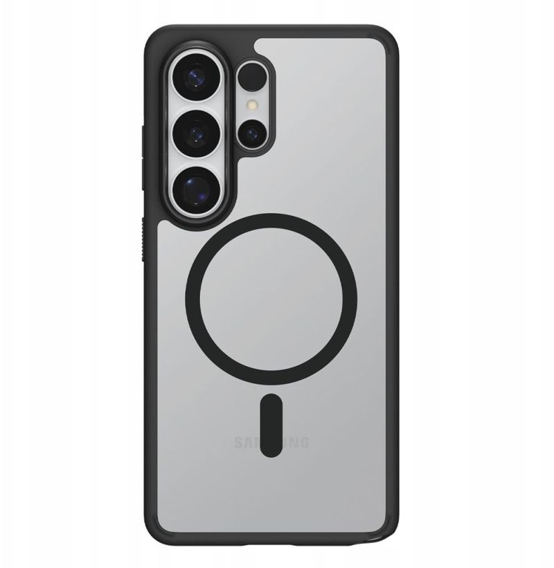Mbështjellës Spigen Ultra Hybrid Mag, MagSafe, transparent, i zi, për Samsung Galaxy S26 Ultra