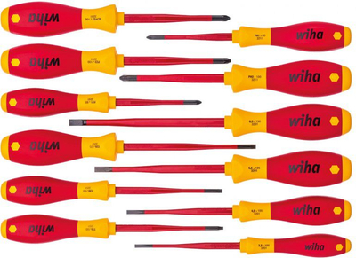 Set kaçavidash të izoluara Wiha SlimFix 3201K12, 12 copë