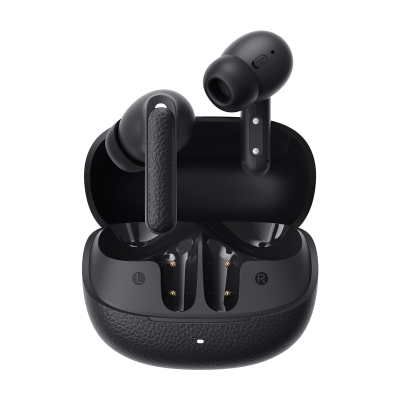 Kufje wireless QCY Buds ANC, Bluetooth 5.4, anulim zhurme -45 dB, të zeza