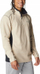 Bluzë fleece Columbia Klamath Range Half Zip, gjysmë zinxhir, mëngë të gjata, bezhë