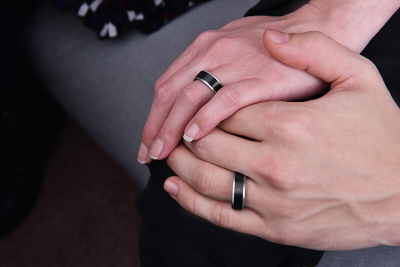 Unazë Troli Wedding Black/Silver