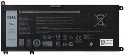 Bateri laptopi Dell Ery 4-Cell, 56Wh, e zezë