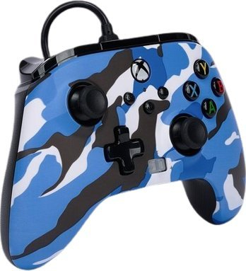 Контролер PowerA Xbox Enhanced Camo, жичен, сина