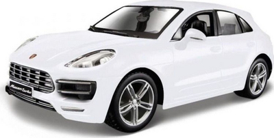 Maket makine Bburago Porsche Macan, shkalla 1:24, metal, e bardhë