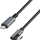 Kабел USB LogiLink CU0182, USB C во USB C, 1 m, 60 W, црно-сребрен