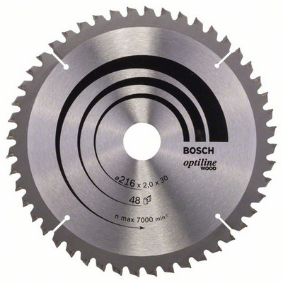 Teh sharre Bosch Optiline Wood 2608640432, 216mm, 48 dhëmbë, për dru
