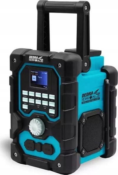 Radio kantieri Dedra DED7006BT, Bluetooth, DAB+ FM, portokalli