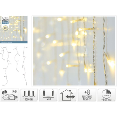 Drita perde CHRISTMAS TREE LIGHTS, 360 LED, 12 m, e bardhë e ngrohtë