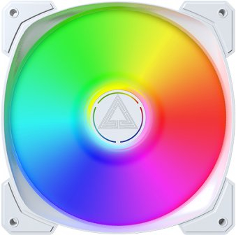 Ventilator kasë Montech HP140 ARGB PWM, 140mm, RGB, i bardhë