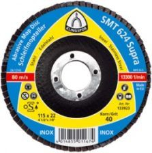 Disk flap Klingspor SMT 624, 125mm, granullim 36, i kafenjtë