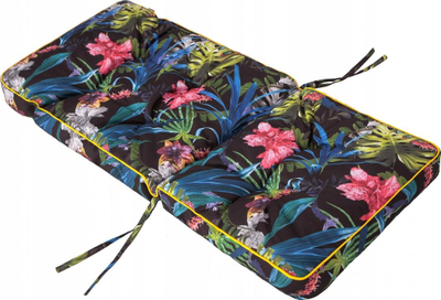 Jastëk lezhe Hobbygarden Cushion Lena, 50x120 cm, me gjethe shumëngjyrëshe