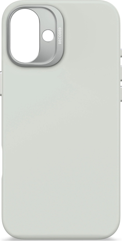 Mbrojtëse telefoni Decoded AntiMicrobial Silicone Backcover, për iPhone 16 Plus, MagSafe, gri