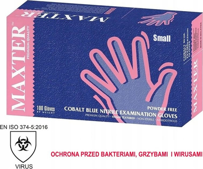 Doreza nitrili Maxter, madhësia S, blu