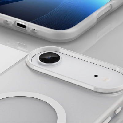 Mbulesë telefoni Hurtel Magnetic Sanding për iPhone 17 Air, MagSafe, matte, e bardhë