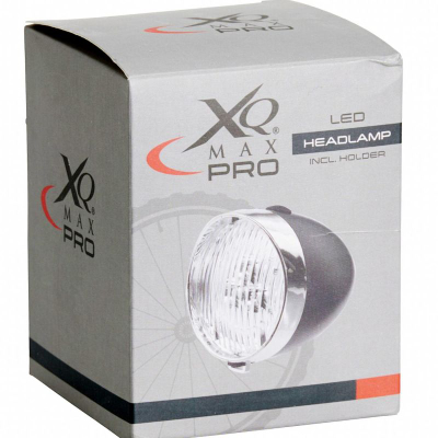 Dritë për biçikletë XQ Max Pro, LED, me mbajtëse, metalike e zezë