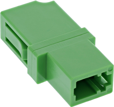 Adapter optik InLine Simplex LC LC, singlemode, mëngë qeramike, i gjelbër