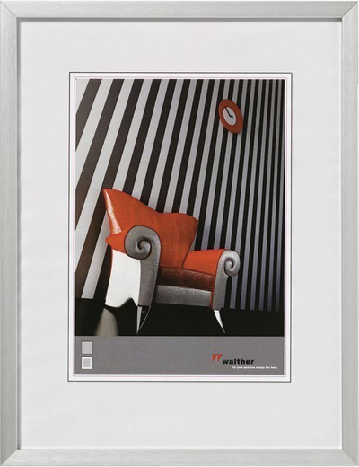 Kornizë për fotografi Walther, 15 x 20 cm, e argjendtë