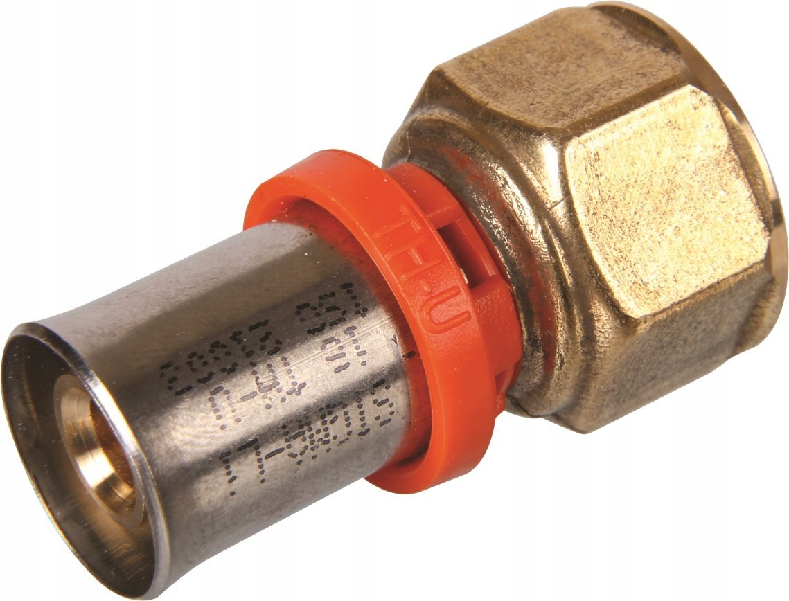 Fiting drejt Sigma Li 25x1", për tuba PEX, bronz