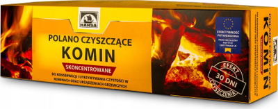 Polan pastrues për oxhak Hansa Tar Removal, 1.1kg, për soba me dru, aromë portokalli