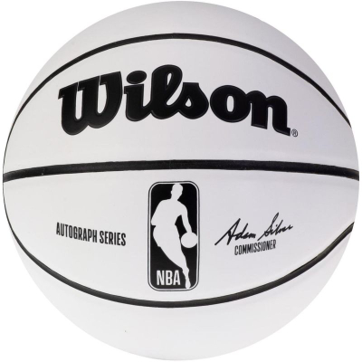 Top basketbolli Wilson Autograph Mini Ball WTB3405XB, mini, i bardhë