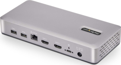 Docking station StarTech.com USB4, dy ekrane 4K 120Hz ose 8K 60Hz, HDMI, 100W, i zi