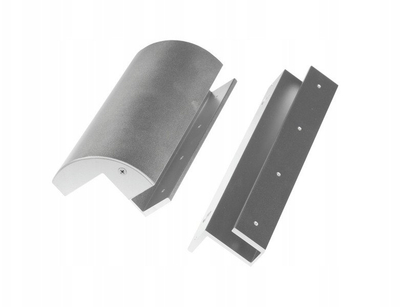 Mbajtëse për bravë Scot BK-350GZ2 për vitrina xhami 10–13mm, metal, ngjyrë argjendi