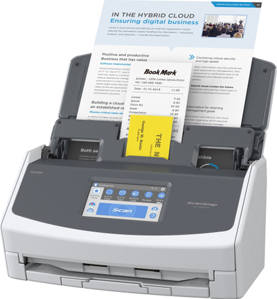 Skaner dokumentesh Fujitsu ScanSnap iX-1600, Wi-Fi, me ekran me prekje, i zi