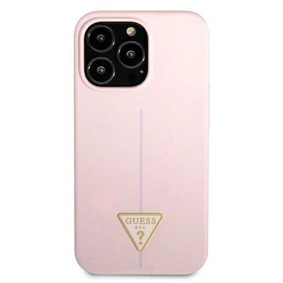 Futrollë telefoni Guess Straight për iPhone 13 Pro / 13 6.1", rozë