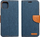 Futrollë telefoni Futera Jeans Canvas për Samsung Galaxy A14 4G, tip libër, me stand, blu navy