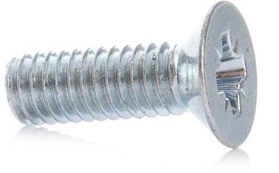 Завртки со впуштена глава Hoff M6x16, поцинкувани, 30 парчиња