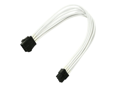 Kabllo i brendshëm PCI-E Nanoxia NX8PE3EW, 8-pin, 0.3m, i bardhë