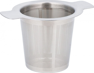 Sitë çaji KingHoff KH-4604, çelik inox, 7.5x7.5cm, argjendtë