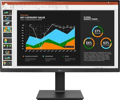 Monitor LG 27BQ75QB-B, 27", QHD, USB Type-C™, 65W, i zi