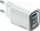 Karikues muri Usams CC229, 30W GaN, USB dhe USB C, i bardhë