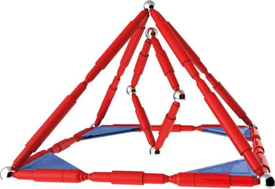 Set konstruktiv magnetik Plastwood Supermag Tags, 116 pjesë, ngjyra bazë