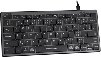 Tastierë A4Tech FX51, pa numpad, me kabllo USB, e kuqe