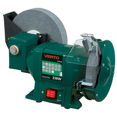 Gur bluarës stacionar Verto 51G425, 250W, disqe 150mm, jeshil