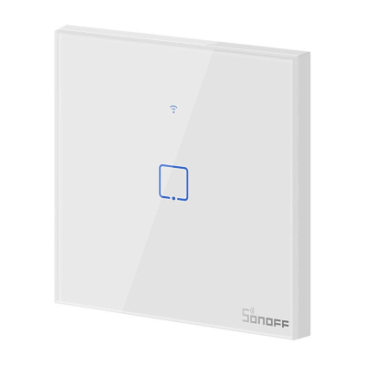 Ndërprerës inteligjent Sonoff T1 EU TX, 1 kanal, WiFi, i bardhë