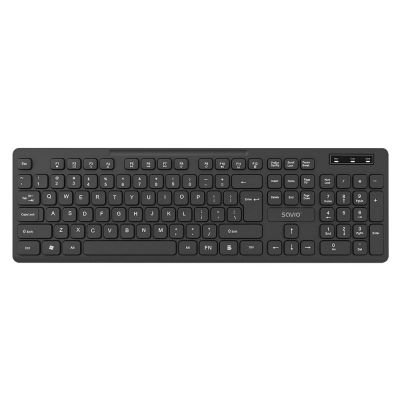 Tastierë pa tel Savio KB-02, USB 2.4GHz, me tastierë numerike, e zezë