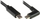 Kabllo Good Connections USB-C në USB-C, USB 3.0, kënd 90°, e zezë