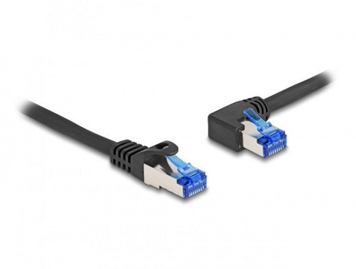 Kabllo interneti Delock RJ45 Cat6a, S/FTP, 2m, e zezë