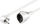 Kabllo zgjatues Wentronic Goobay 93088, 5 m, 250 V 10 A, e bardhë