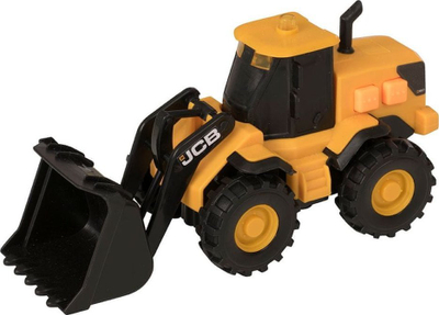 Lodër eskavator JCB Teamsterz, me drita edhe zëra, plastik, i verdhë