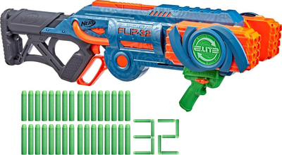 Lodër blaster Nerf Elite 2.0 Flipshots Flip-32, 32 shigjeta shkumë, shumëngjyrësh
