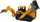 Lodër eskavator me zinxhir Leantoys Crawler Excavator, 2 kova, i verdhë