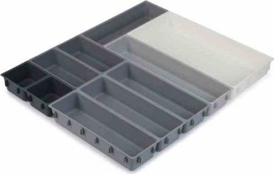 Organizer sirtari Joseph Joseph Box, set 10 copë, shumëndjesh, gri