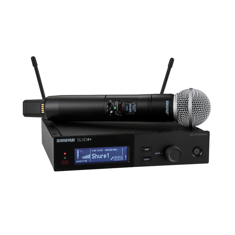 Mikrofon pa tel Shure SLXD24+E/58, sistem dixhital, kapsulë SM58